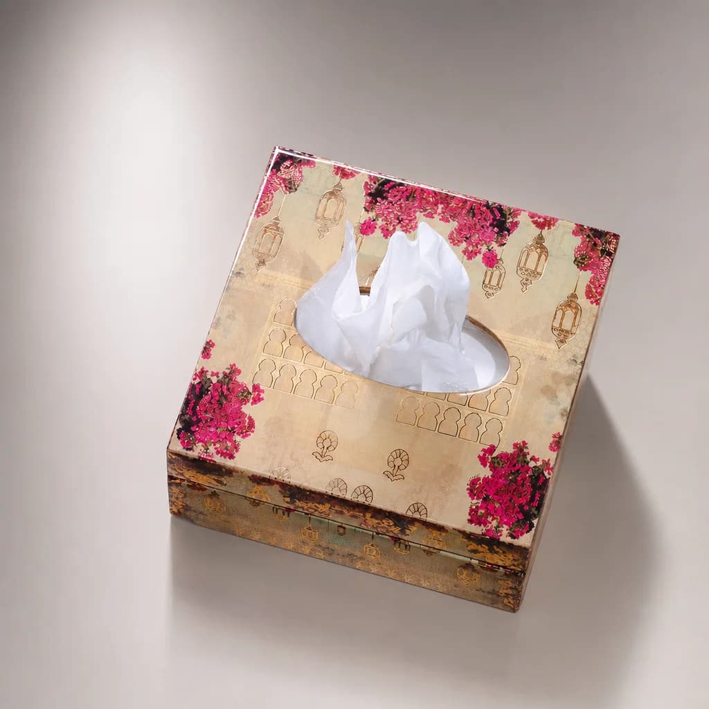Botanica Small Square Tissue Holder With Magnet 1