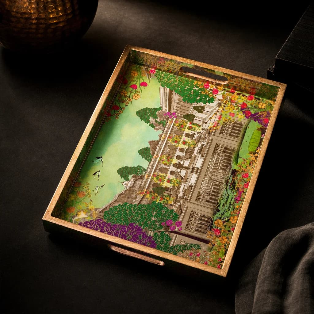 Grandeur Printed Medium Tray 1
