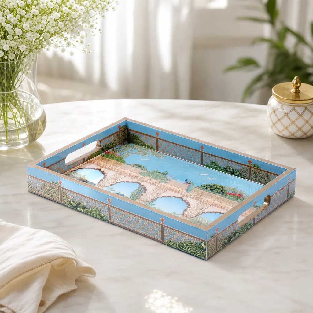 Jharoka Door Small Tray 12 X 8 1