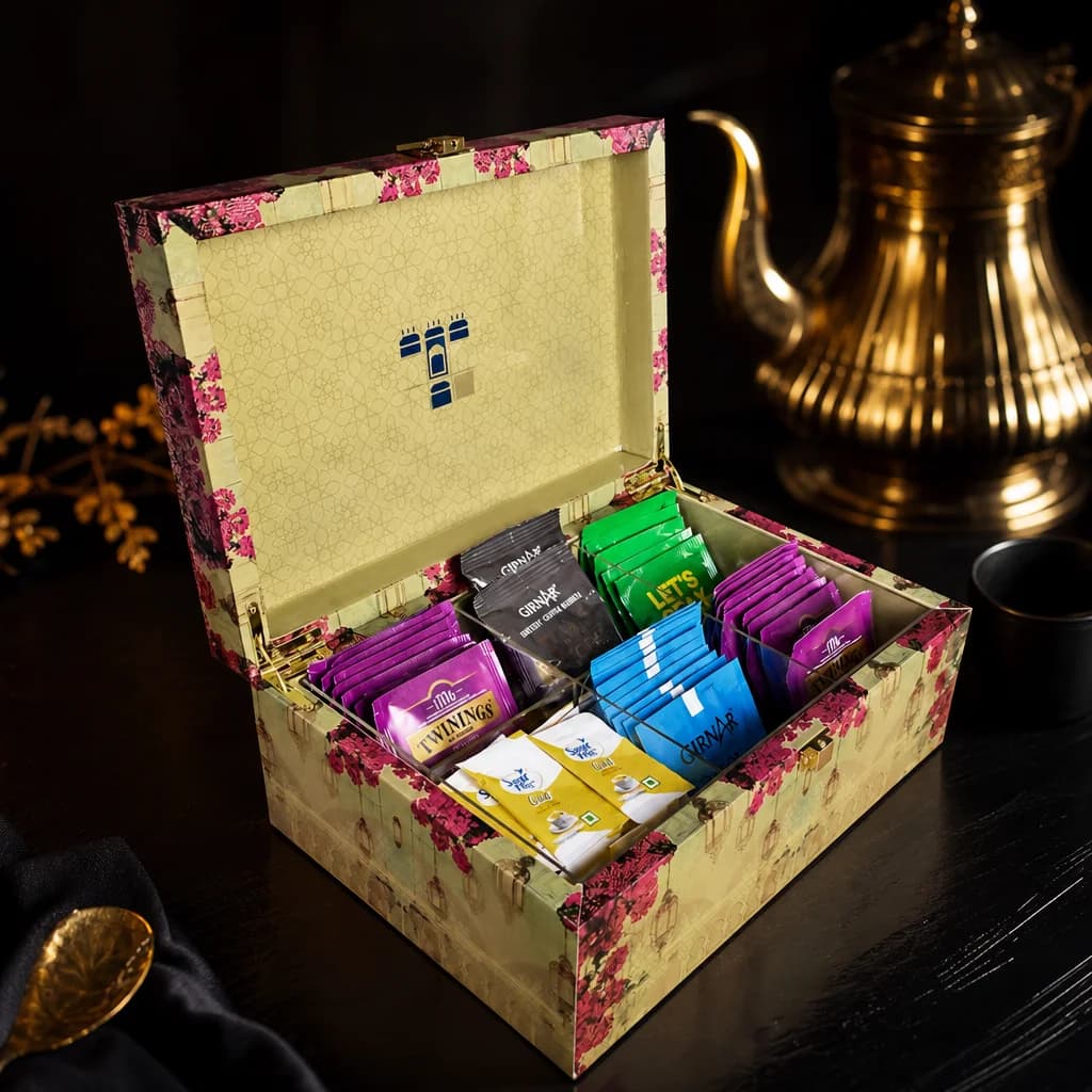 Botanica Tea Bag Box/Dry Fruit Box With Acrylic 1