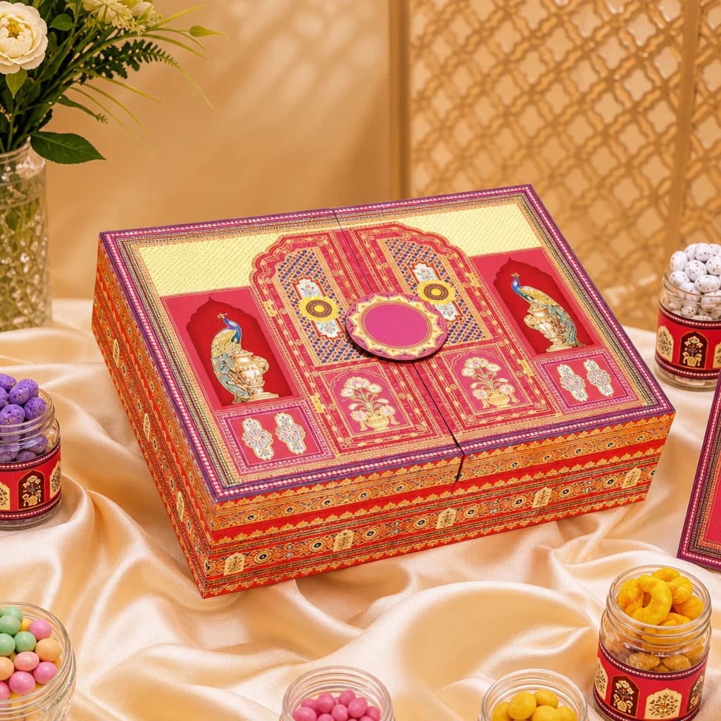 Peacock Panel Gift Box