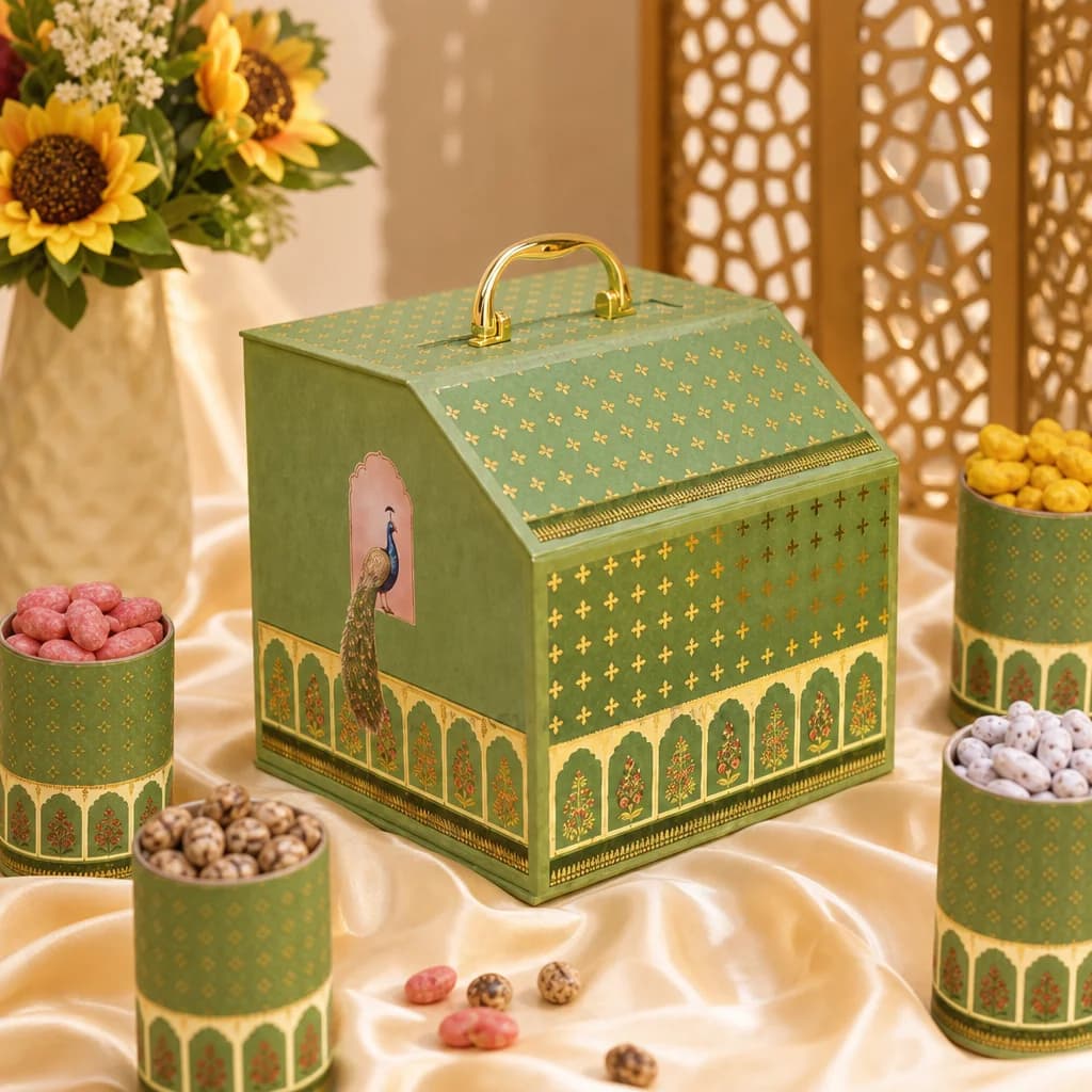 Peacock Trunk Hamper