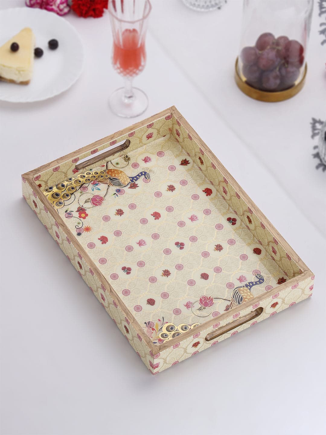 Baros Small Rectangle Lacquer Tray 1