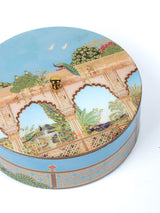 Jharoka Door Round Box With Acrylic