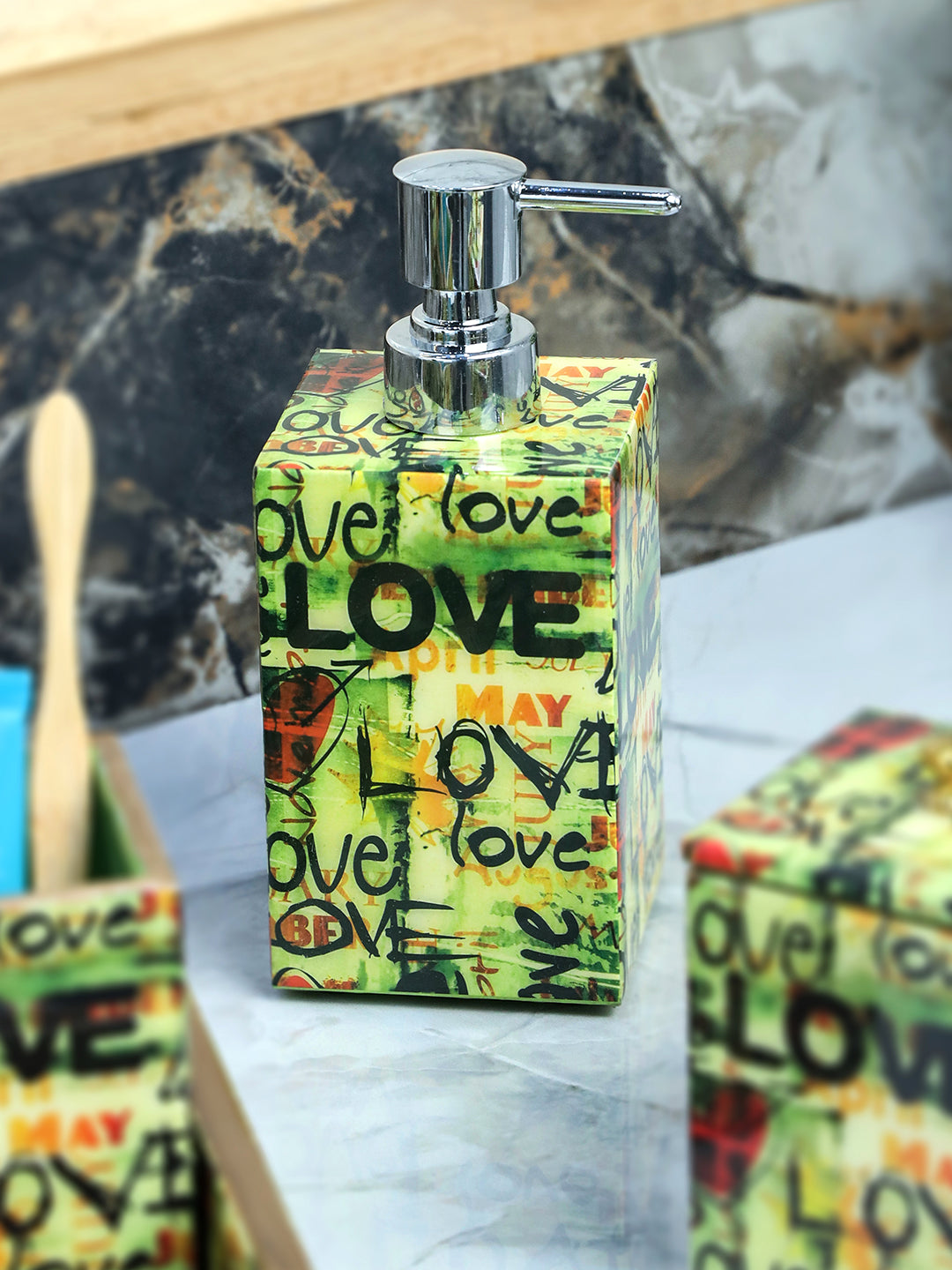 Multi Love Printed Toiletry Combo Set Of 5