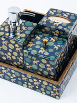 Blue Elephant Printed Toiletry Combo Set Of 5