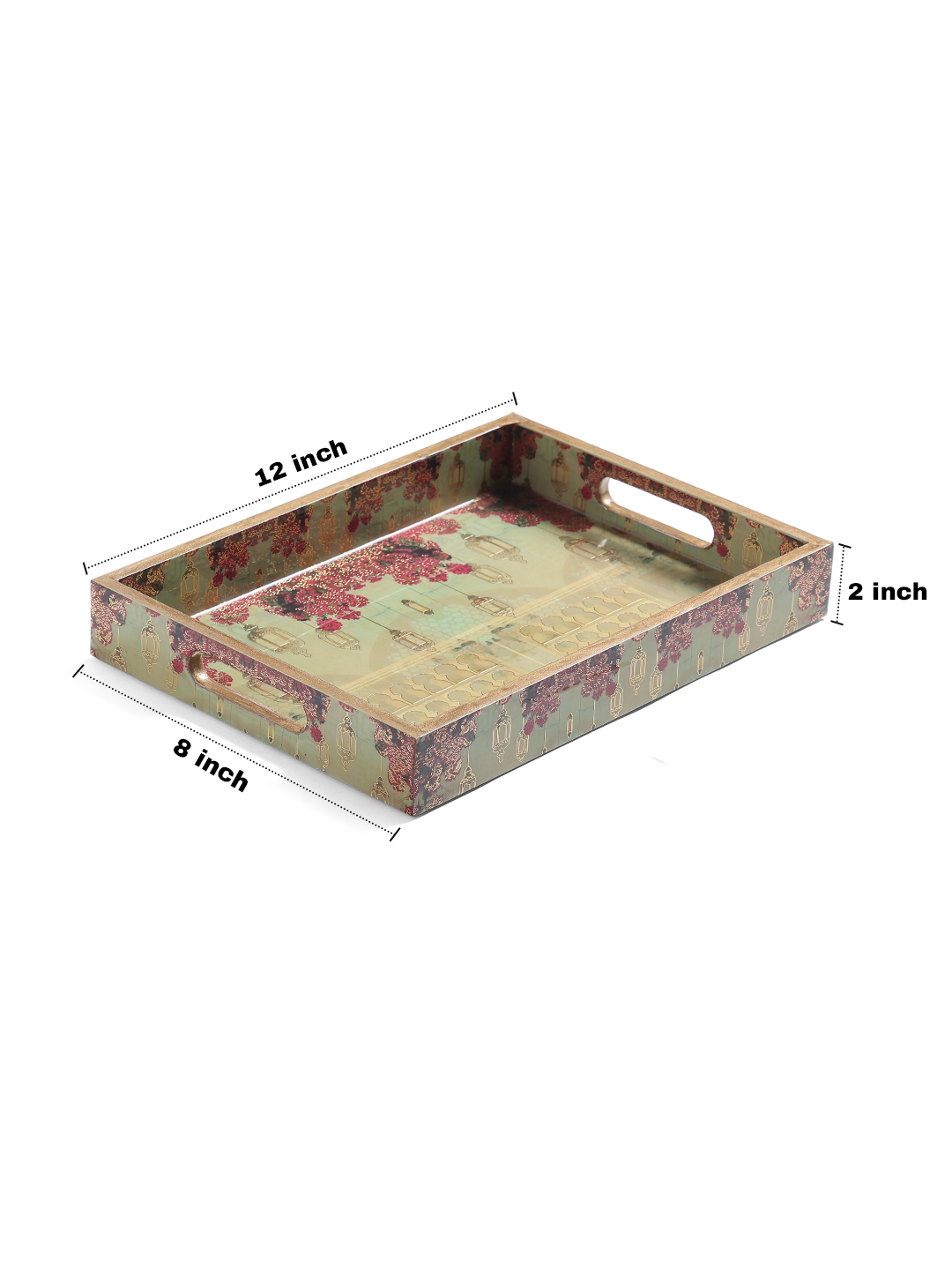 Botanica Small Rectangle Lacquer Tray