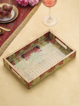 wooden tray set