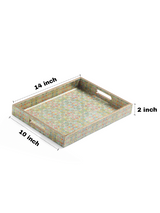 Indus Medium Rectangle Lacquer Tray