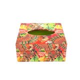 Multi Elephant Flower Printed Tissue Holder With Magnet