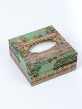 Grandeur Small Square  Printed Tissue Holder With Magnet