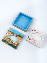 Jharoka Door Small Square Tissue Holder With Magnet