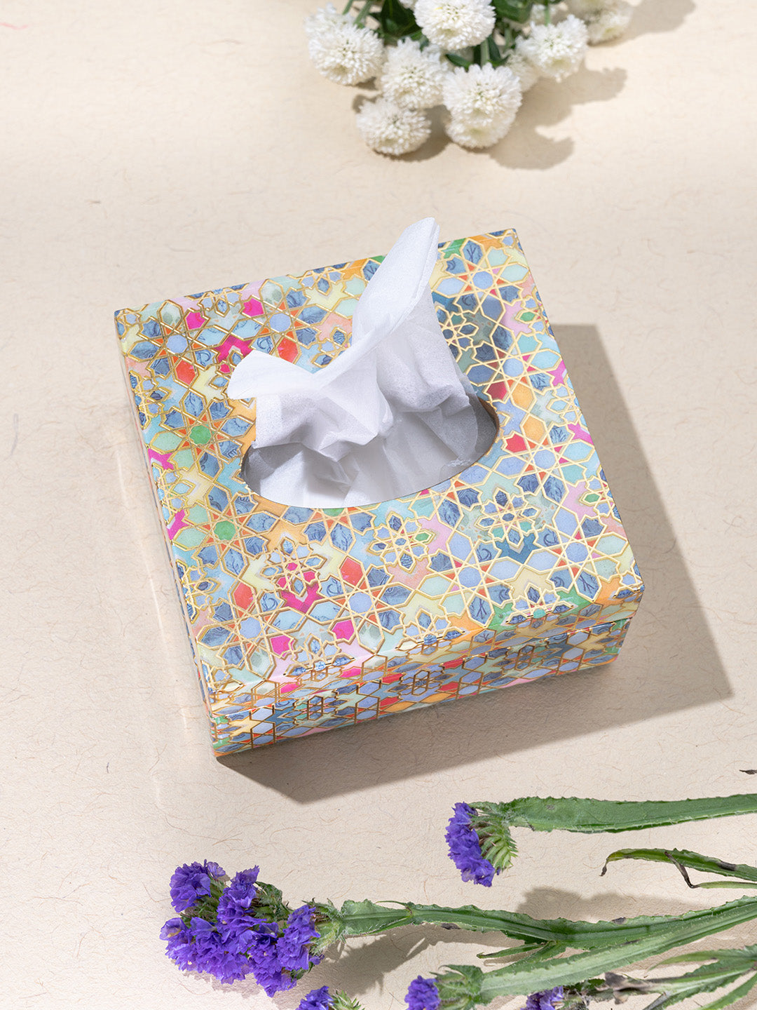 Indus Small Square Tissue Holder With Magnet