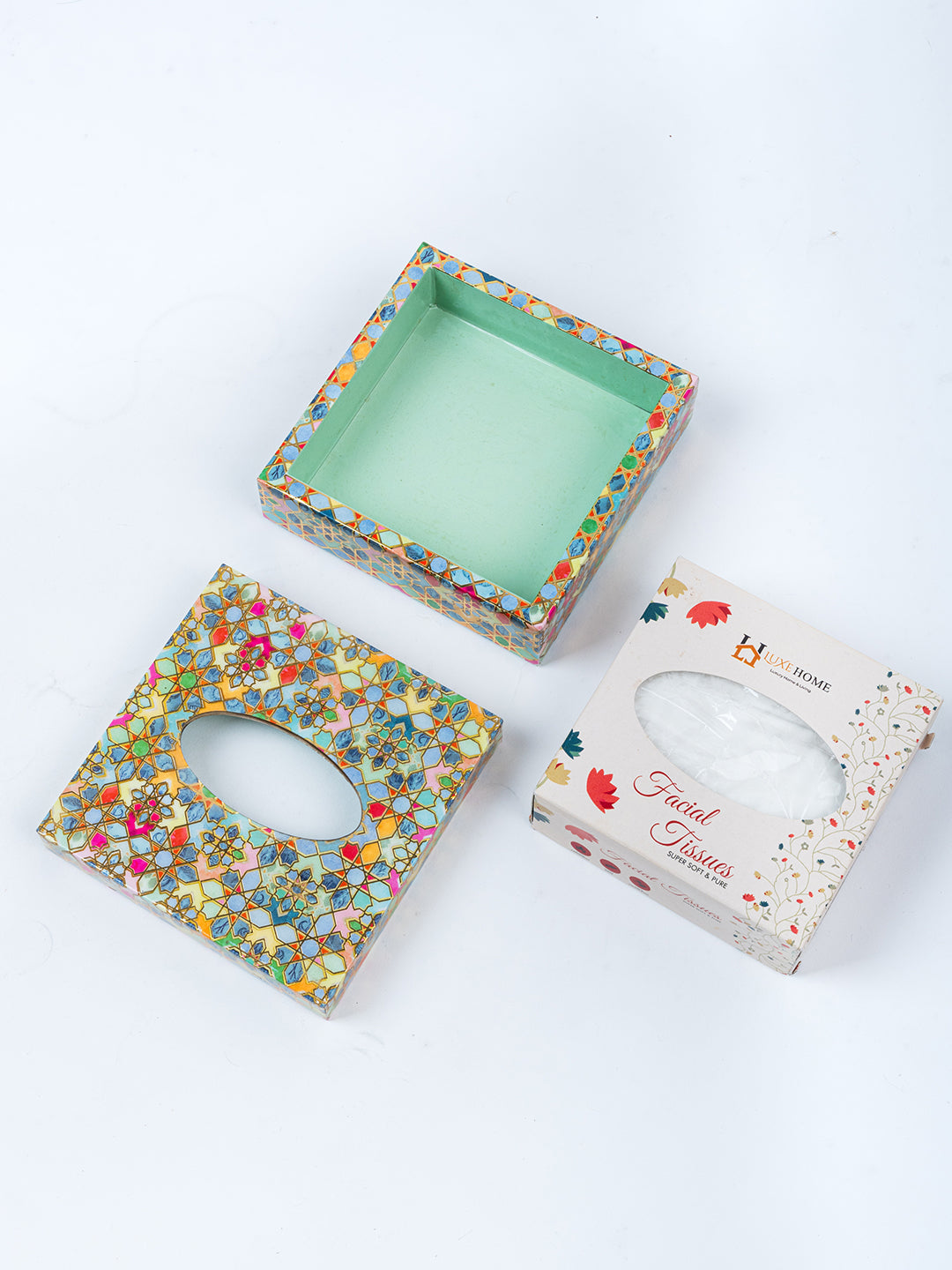 Indus Small Square Tissue Holder With Magnet