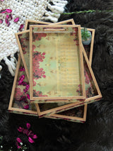 wooden rectangle tray